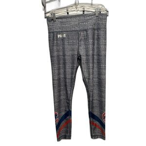 Chicago Cubs Major League Fitness Women’s Leggings L MLB Baseball EUC